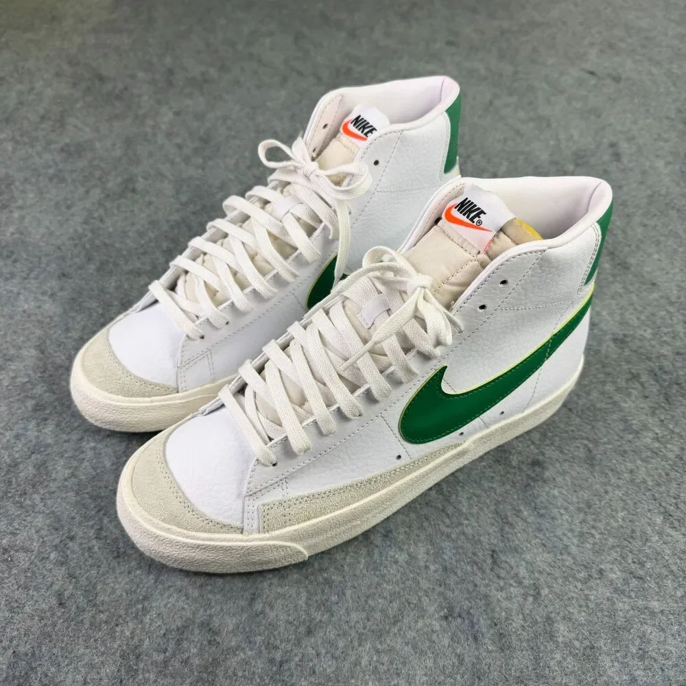 Men's Nike Blazer Mid '77 Vintage White Pine Green Size 9 BQ6806-115